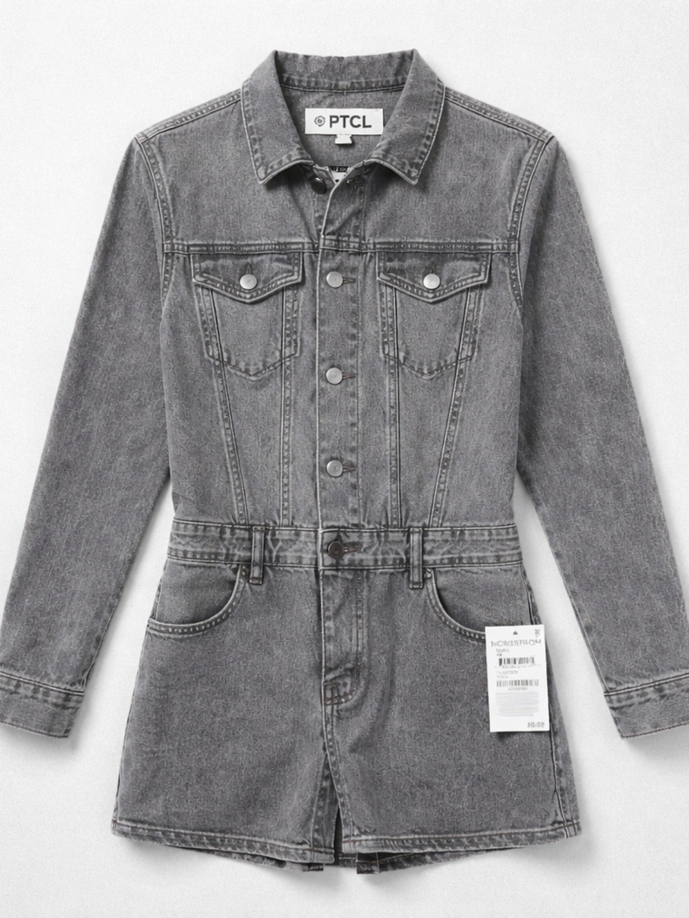 PTCL Gray Denim Dress Jacket
